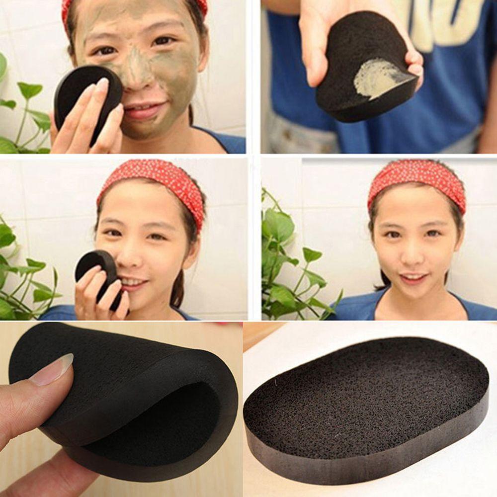 Portable Washing Tools Facial Cosmetic Puff Bamboo Charcoal Makeup Remover Cleaning