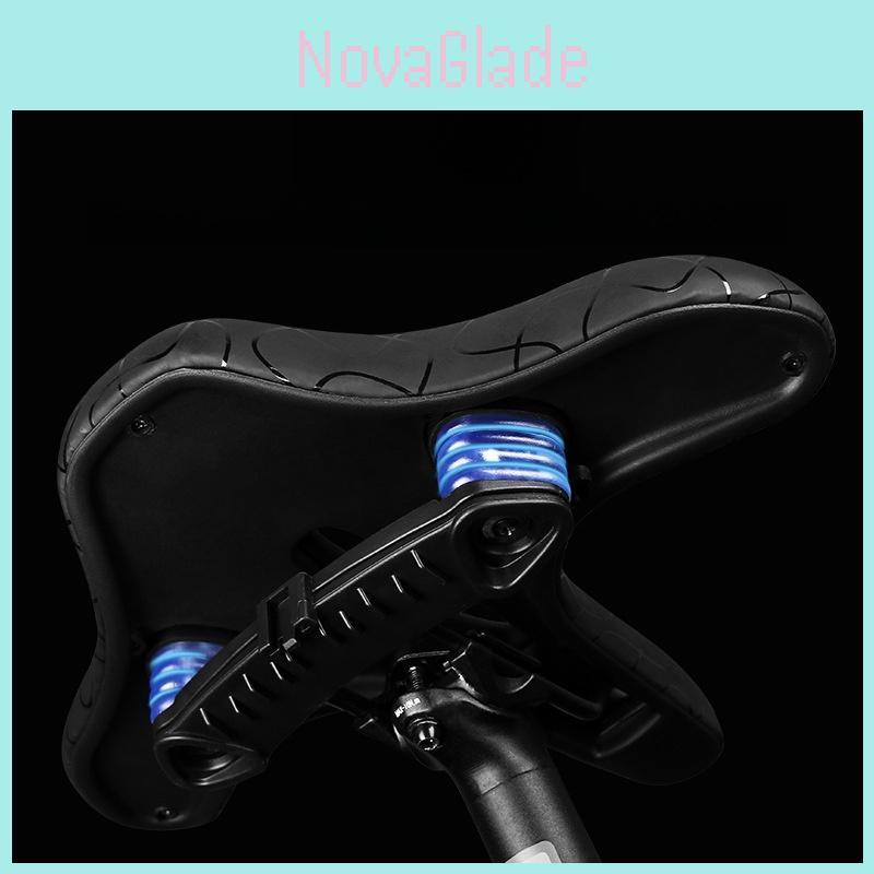 Bicycle Saddle Wide Comfortable Cushion With Shock Absorption For Commuters