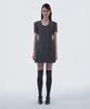 Mausolleum Jenn Round Neck Half-Sleeve Suit Jacket Dress - Gray