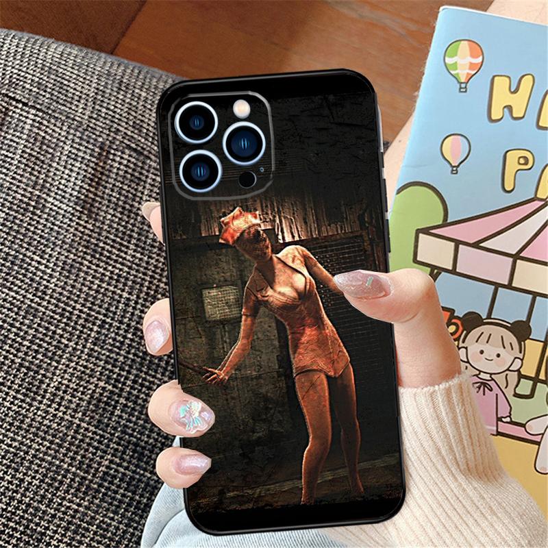 Silent Hill Nurse Phone Case For iPhone 15 13 12 11 14 16 Pro Max X XR XS Case For iPhone 15 12 13 Mini Plus Cover