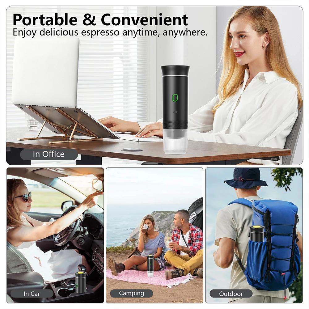 Electric Coffee Machine Travel Handy 3 In1 Espresso Portable Coffee Espresso Maker Machine Cafe Portable Capsule Coffee Machine