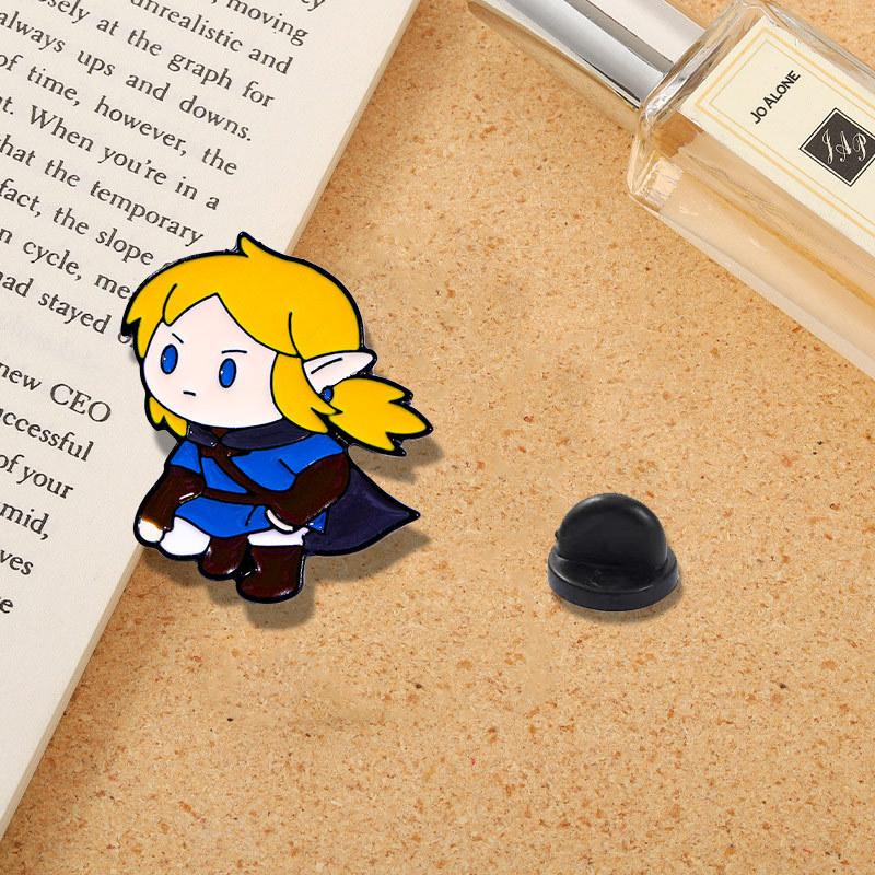 Anime Cartoon Sieben Drachen Elfenkrieger Brosche Niedlich Süß Literarisch Frisch Metall Tropföl Stachel Anstecknadel Schnalle Abzeichen