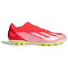 Adidas X Crazyfast Elite 2G/3G Zapatos de Fútbol Unisex Cómodos Absorbentes de Impactos Antideslizantes Duraderos Rojo Blanco Rosa IF0650