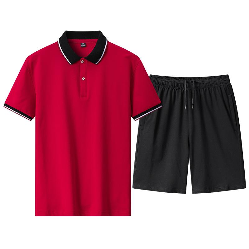 Herren-Set aus kurzärmligem Hemd mit Blumendruck und Shorts