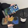 Art Vincent Van Gogh Phone Case For iPhone 16 15 17 Pro 11 12 13 14 Pro Max Plus Soft Ripple Silicone Cover Shell