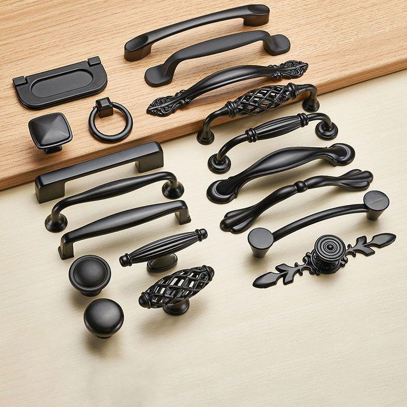 Elegant Modern Matte Black Nickel Kitchen Cabinet Handle With Superior Finish
