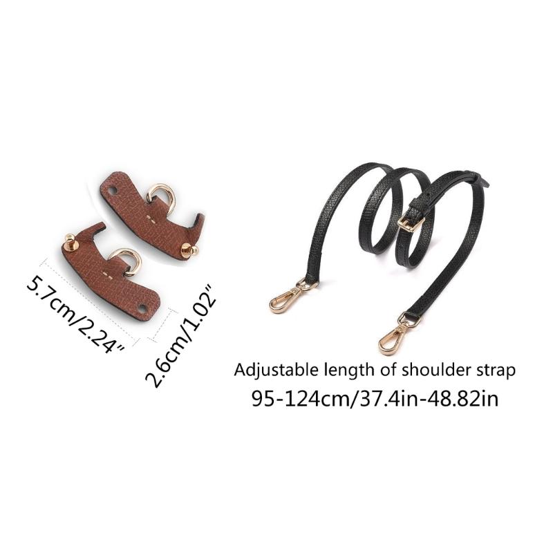 48inch Handbag Shoulder Strap Replacement PU Leather Strap for DIY Lady Purse Crossbody Bag Adjsutable Strap with Buckle