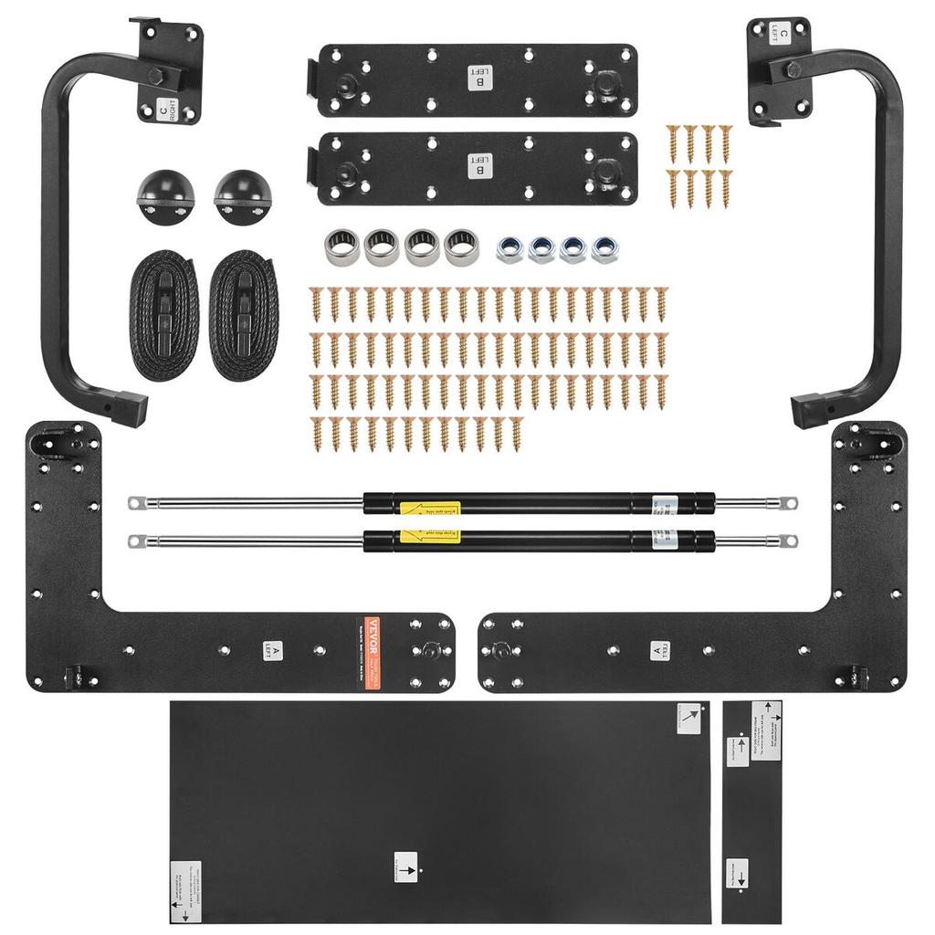 Murphy Bed Kit Queen Deluxe DIY Wall Bed Mechanical Hardware Kit Folding