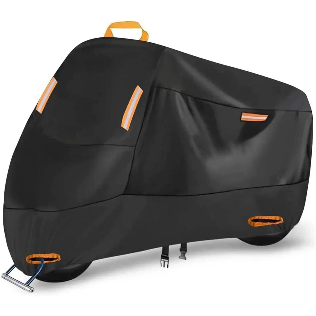 Outdoor Motorcycle Cover Waterproof Thickened Polyester Tarpaulin Uv Protective Scooter Cover For Motorcycles
