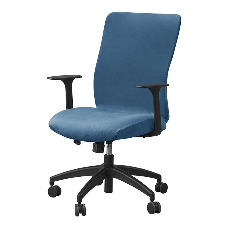 1pc Velvet Computer Office Chair Cover Solid Color Stretch Armchair Slipcover Anti-dirty Rotating Gaming Desk Seat Chair Covers