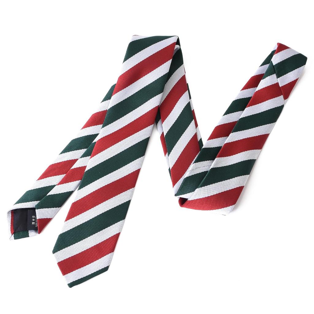 Rachel Narrow Tie, Slim Fit, Made in Japan, Washable, Slim, Glossy, Striped (J Pattern)