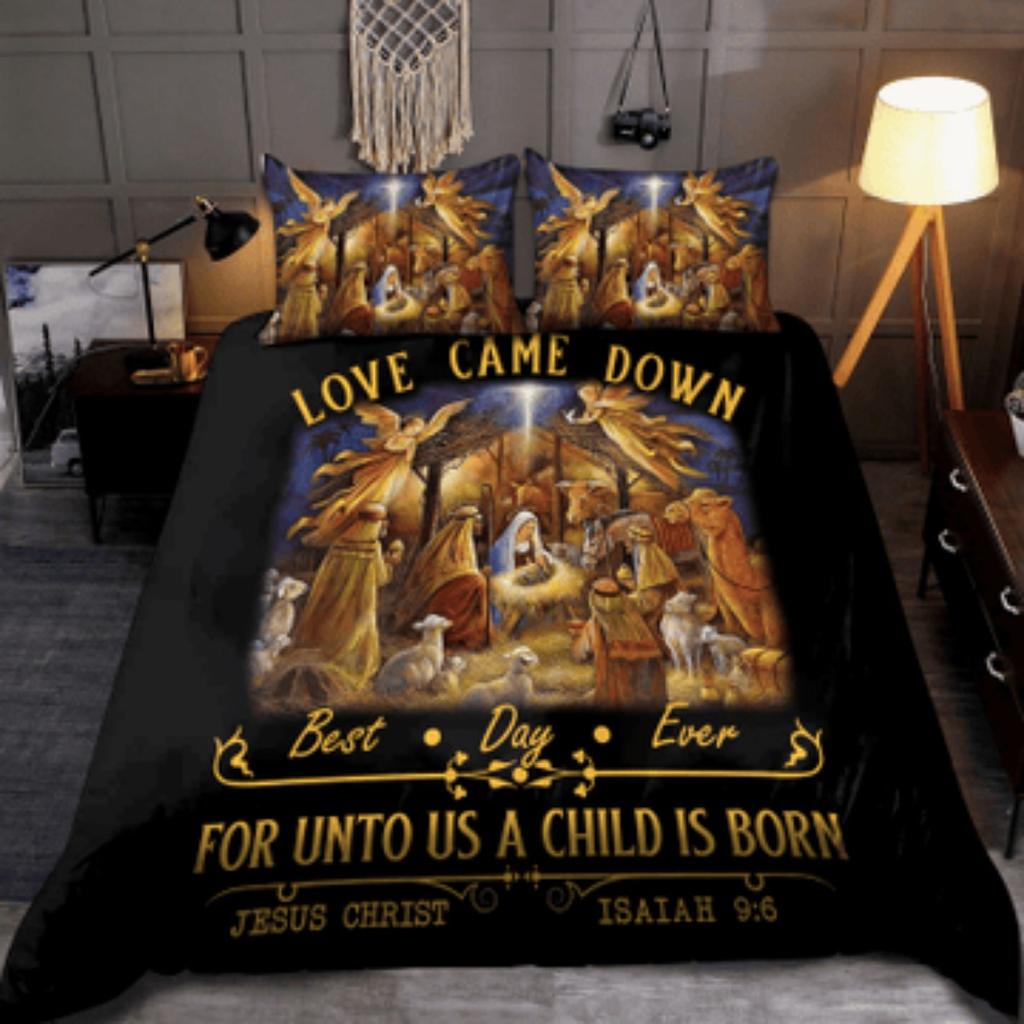 Bettbezug-Set Christlicher Jesus Bergpredigt Bettwäsche-Sets Kissenbezug