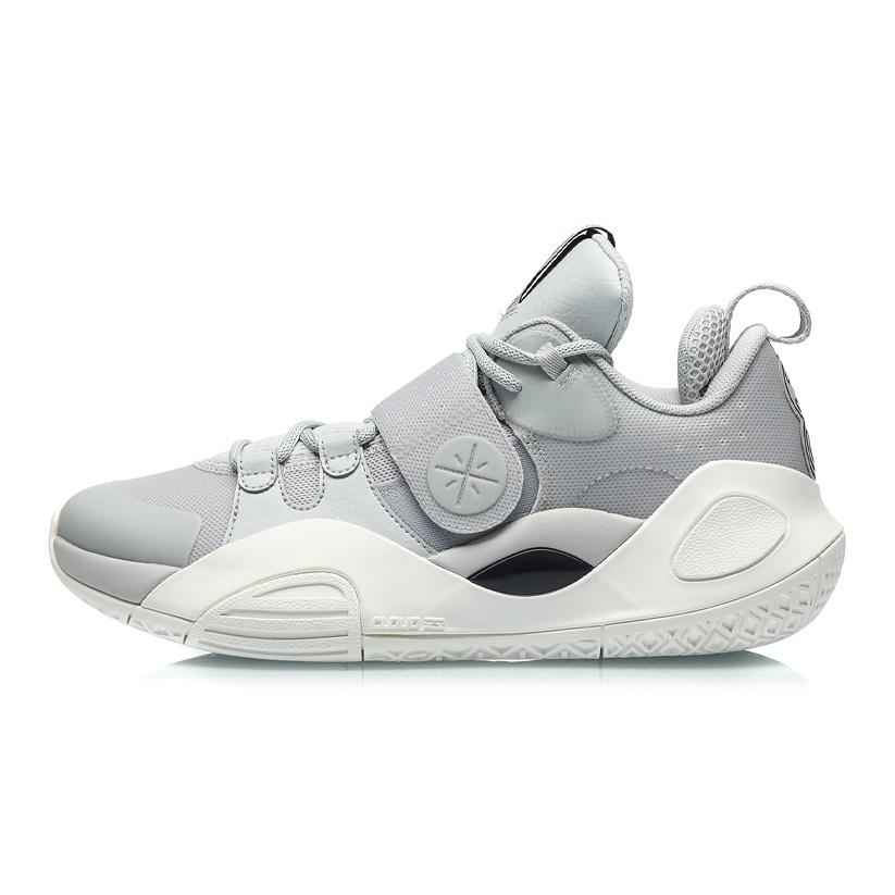 

new LiNing Wade All City 8 Gentleman Anti Slip Wear Resistant Low Top Basketball Shoes Coin Gray 44