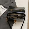 Designer PU Leather Crossbody Bag For Women 2025 Large Capacity Shoulder Messenger Bag Lady Flap Small Handbag Travel Bag Black