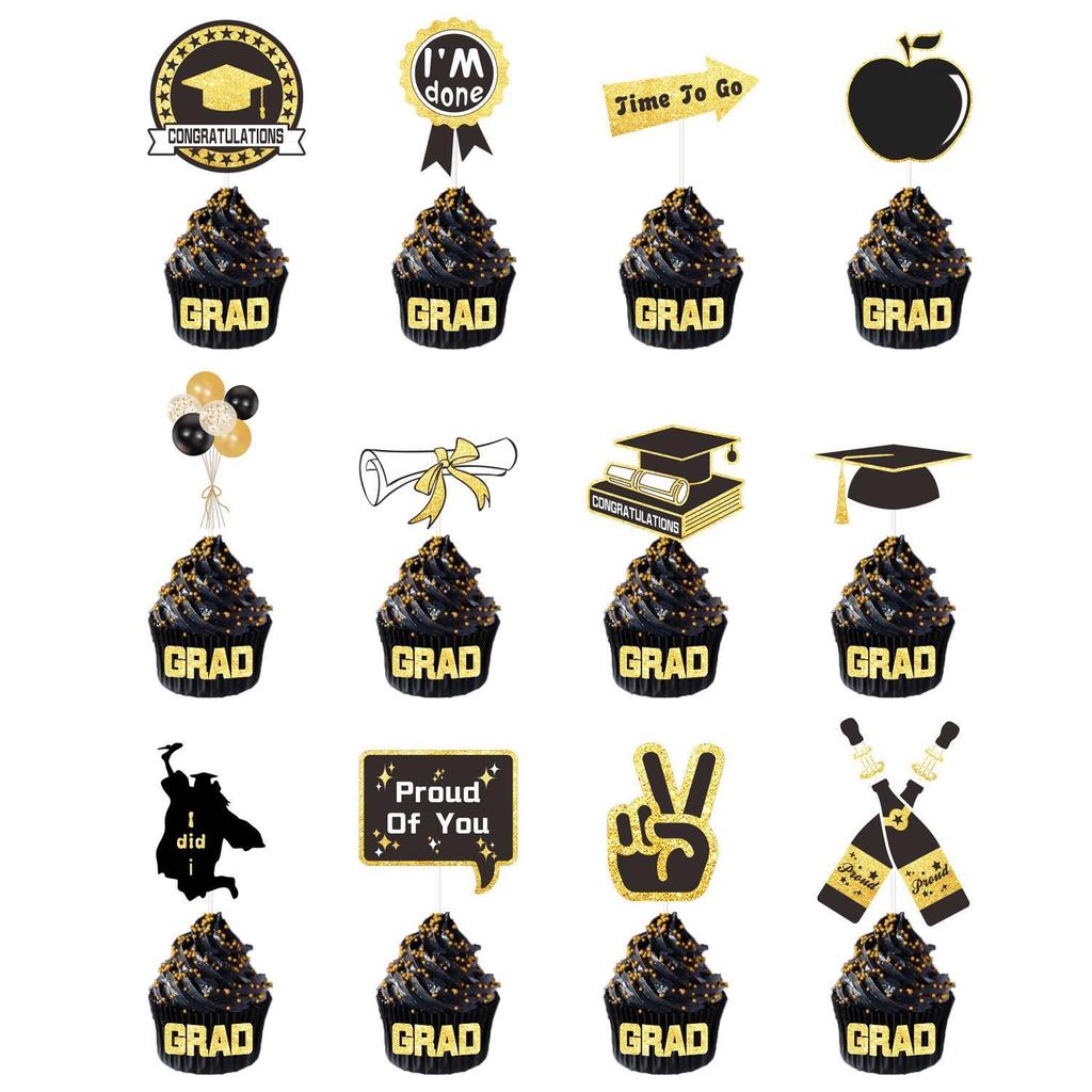 2026 Graduation Party Decoration Set: Banner & Cap Balloon