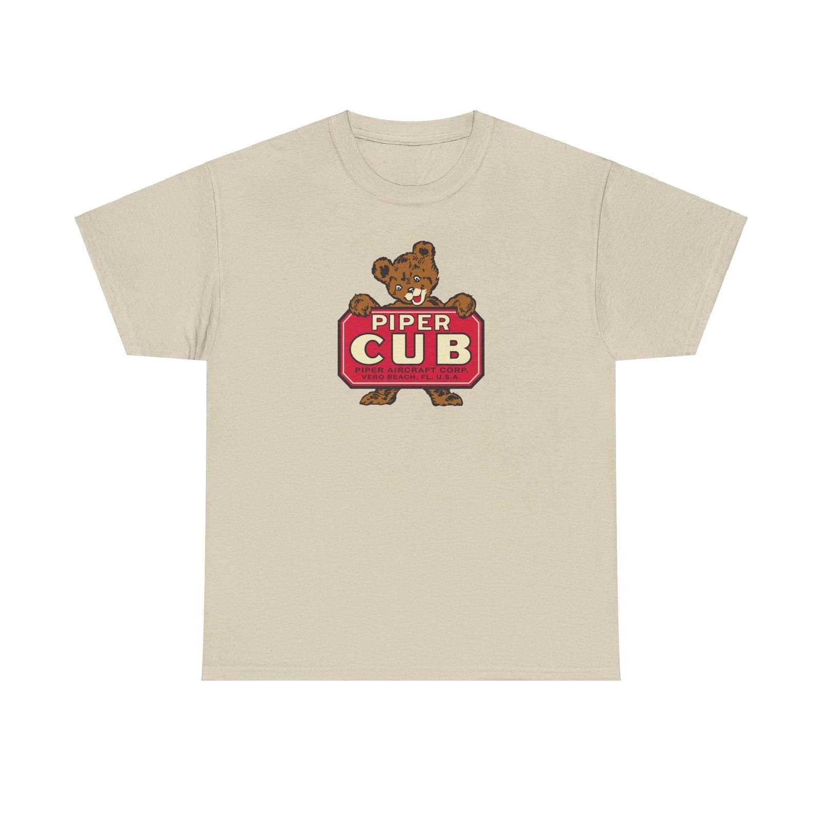 Piper J-3 Cub Retro Logo T-Shirt - Vintage Airplane Aircraft 30s 40s 12+ colors! 4XL