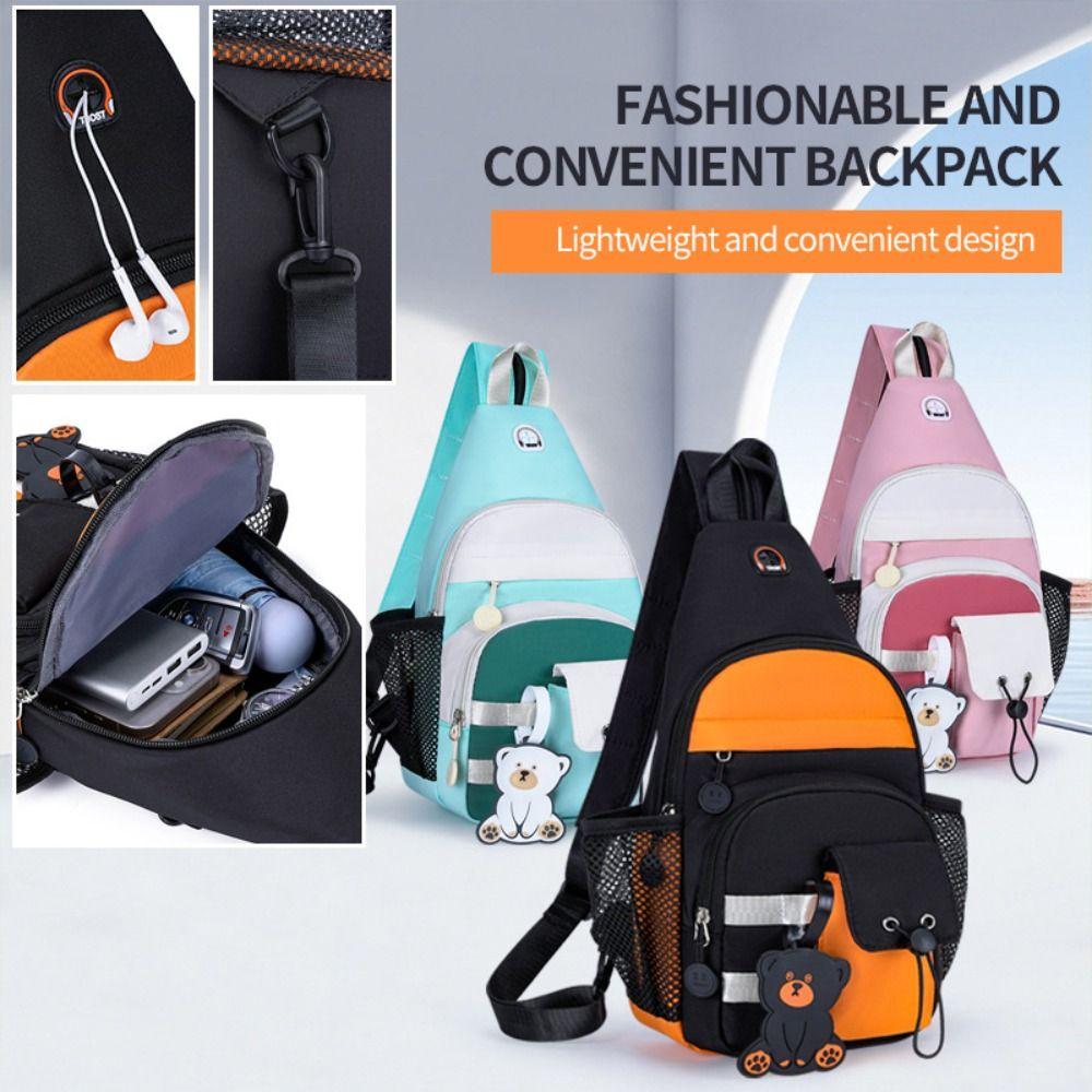 Large Capacity Crossbody Shoulder  Bag Waterproof Backpack Fashion 2 In1  Chest Bag  Outdoor
