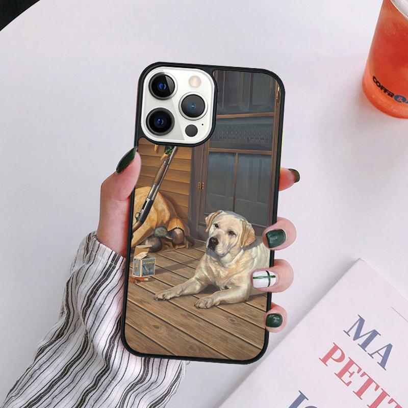 Hunting Animal and Fishing Man Phone Case For iPhone 17 Air 16Pro Max 15 14 13 12  Plus Max Cover Shell Coque