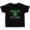 Custom Toddler T-Shirt Kiss Me I'm Irish Ireland Cotton Boy & Girl Clothes