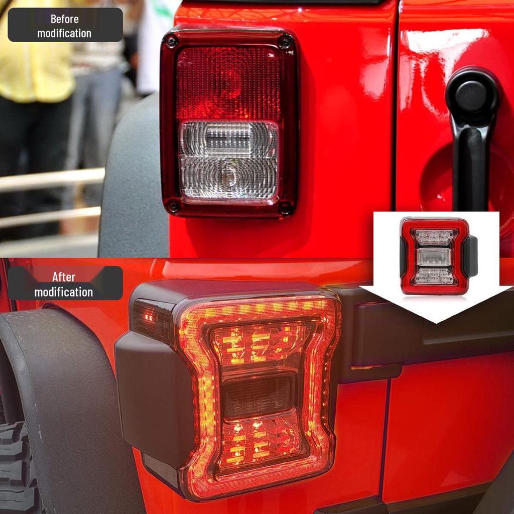 Compatible LED Taillight Assembly for 07-24 JEEP Wrangler JK/JL - Brake & Running Lights