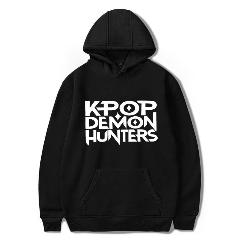 Korean Style Devil Hunter Hoodie, Fashionable Anime Tiger Print, Adult Street Style, Cool Casual Long-Sleeved Hoodie