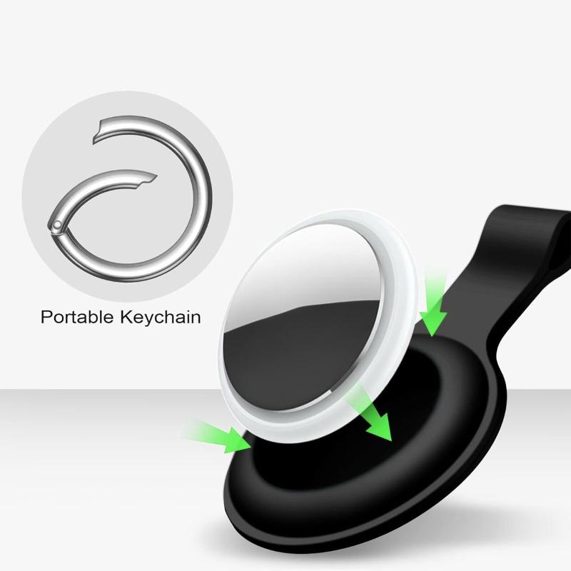 Hülle für Apple Airtags Hülle Flüssigsilikon Schutzhülle Tracker Zubehör Kratzfeste Hülle Schlüsselanhänger Air Tag Hülle