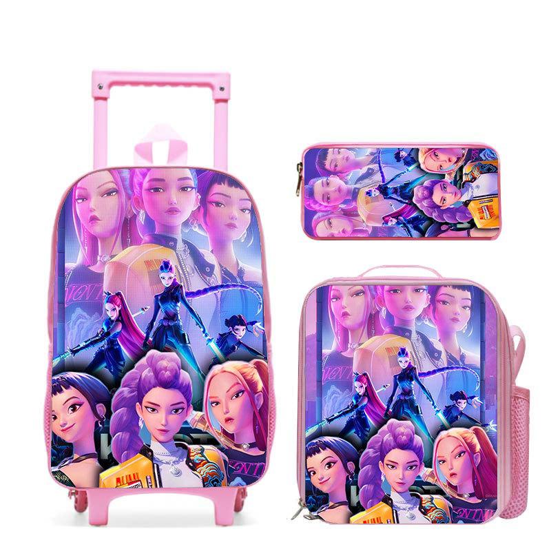 Kpop Witch Hunter Girl Group Schoolbag High Definition Printing Casual Crossing Border Lightweight Tie Rod Backpack One Piece Hair
