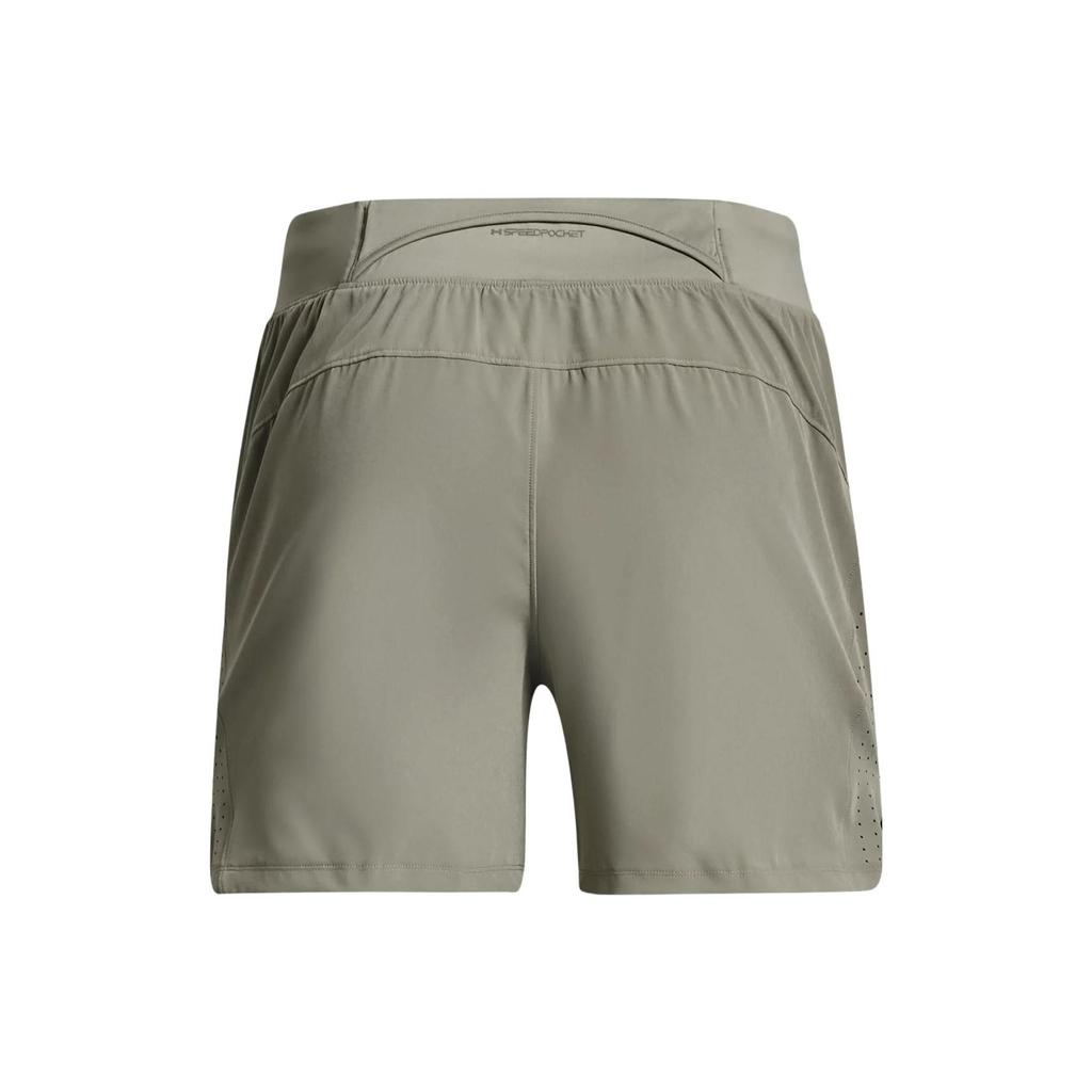 Under Armour Launch Logo Print Solid Color Sports Shorts Men Shorts Camo-Green 1376509-504