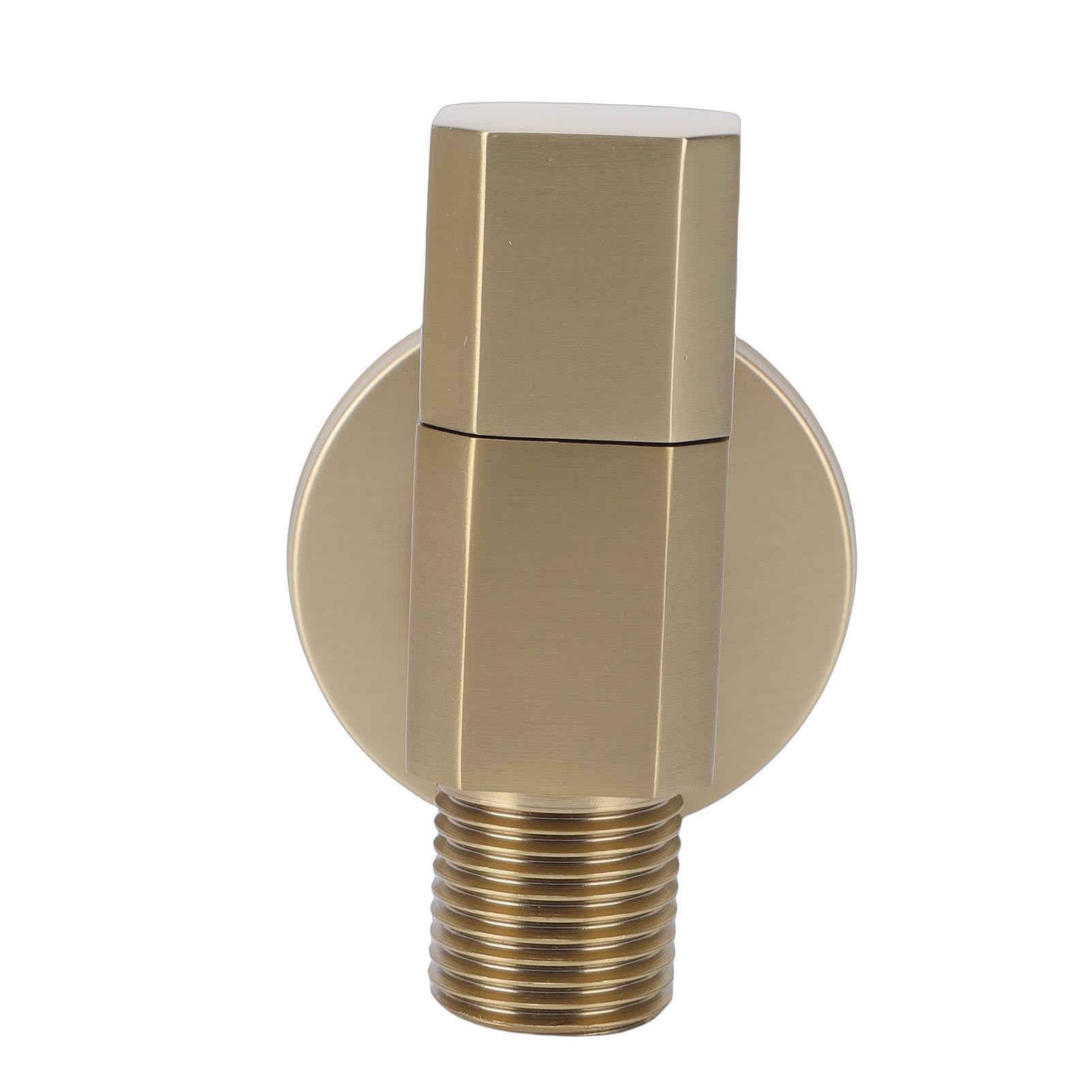 Angle Stop Valve Heavy Duty Brass G1 2 Interface Outlet Shut Off Valve Universal Fit for Toilet