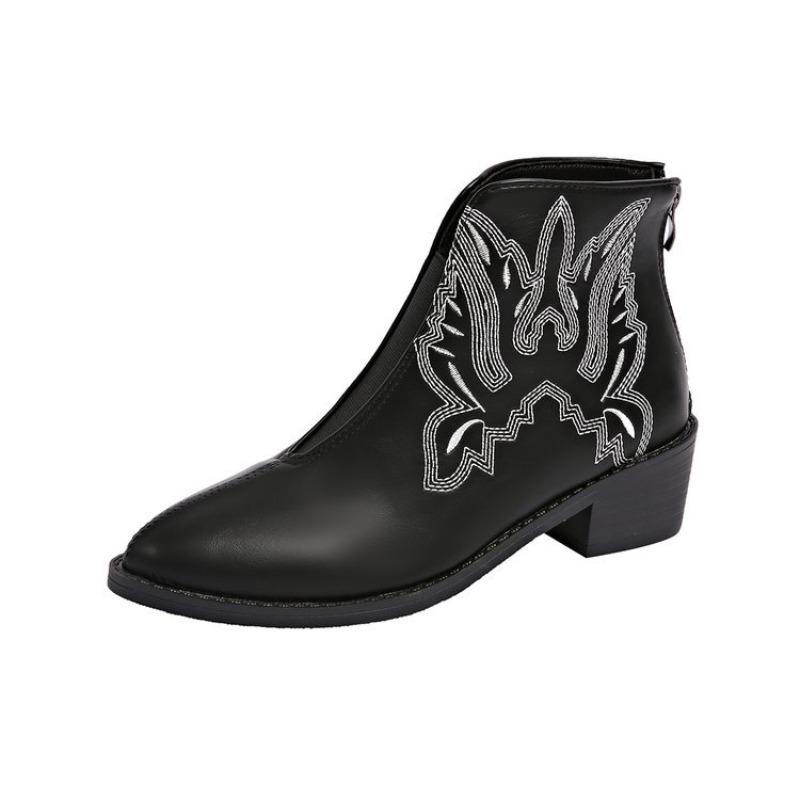 Autumn new embroidery trend short boots wish large size fashion boots women