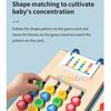 Preschool Shape Color Matching Game Montessori Wooden Sorting Puzzle Toy For Kids Cognitive Thinking Early Learning Toy