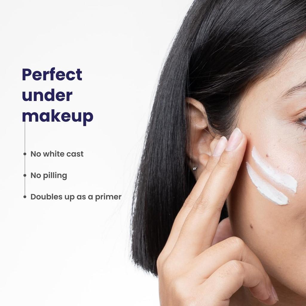 RE' EQUIL Ultra Matte Dry Touch Sunscreen SPF 50 PA++++, No White Cast, 50G