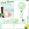 Portable Mini Handheld Fan with Cat Ear Design USB Rechargeable Battery Operated Small Fan Three Speed Settings for Outdoor Indoor Use