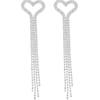 Delicate Long Fringed Love Earrings