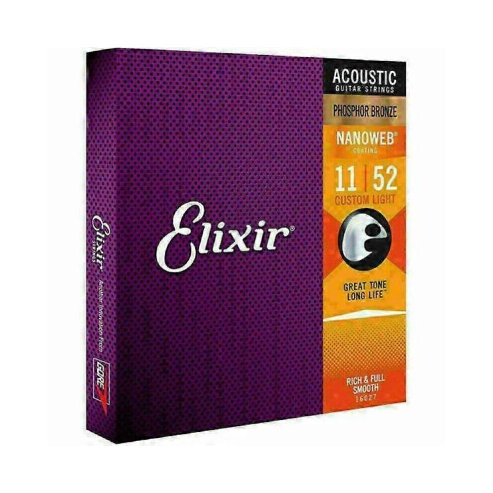 Corzi Elixir Chitară Acustică Nanoweb Bronz Fosforos Light 16027