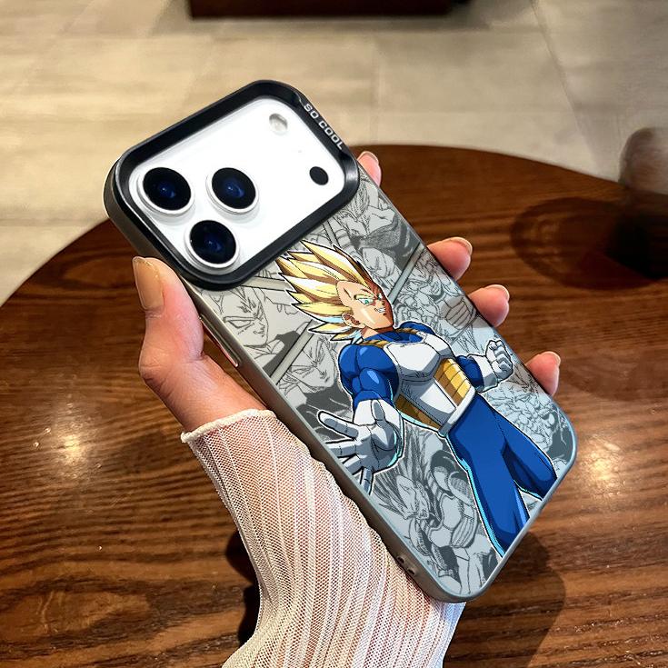 Dragon Ball Z Super Saiyan Goku Manga Print Phone Case for iPhone 15 14 13 - Anime Protective Cover