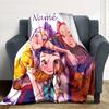 Customizable KPop Demon Hunters4 Throw Blanket – Personalized Name, All-Season Cozy Snug Blanket, Machine Washable, Personalized Blanket