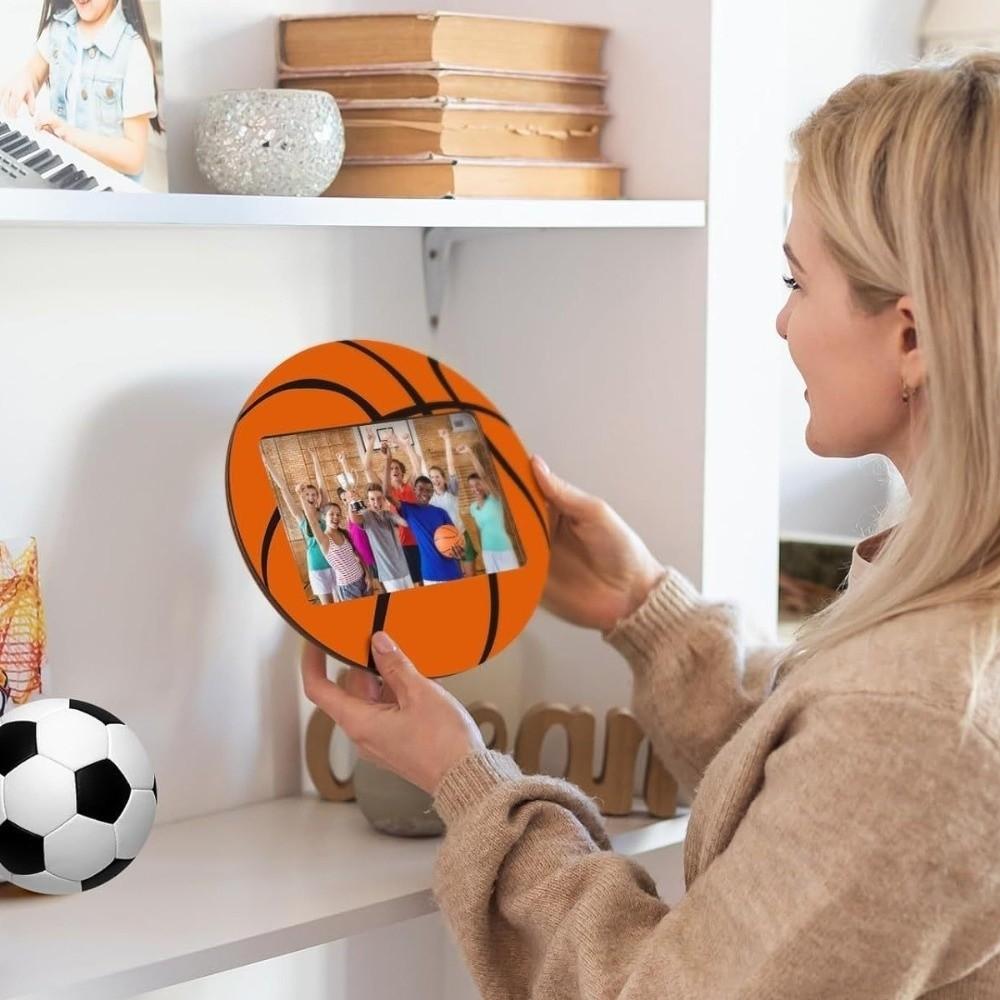 Sport Themed Football Picture Holders Wooden Decorative Frame Art Display Rack  Sport Enthusiasts