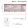 Simple Design Thin 2.4g Wireless Keyboard and Mouse Combo for All-one-one Computer