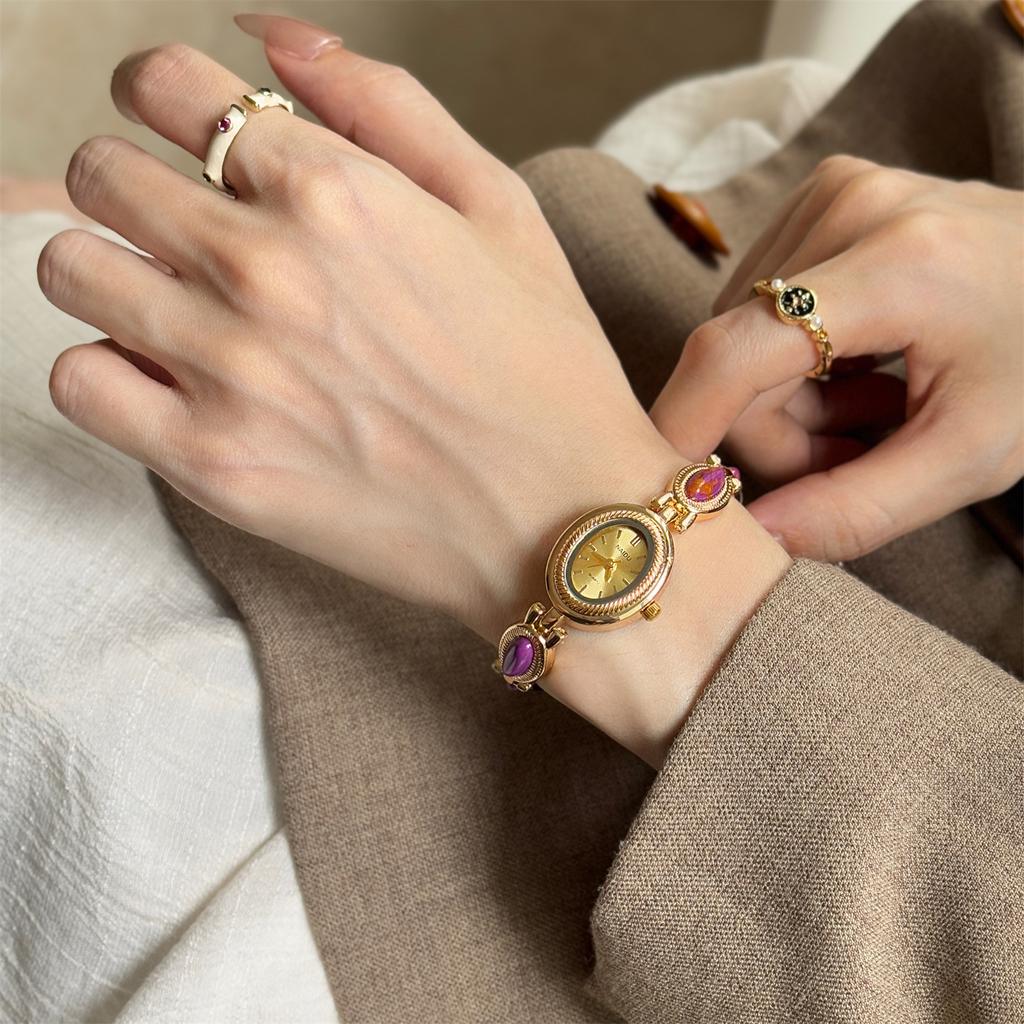 Luxury Watches for Woman Elegant Green Jewelry Jade Quartz Bracelet Wrist watch Gift for Women Lady Fashion Dress Watch