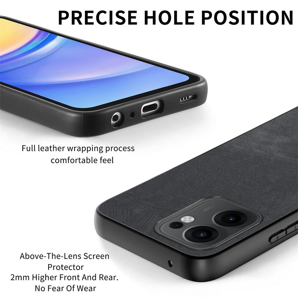 For Oppo Reno13 F 5G (Reno 13 FS 5G)/4G Case Shockproof Slim Retro Leather Phone Back Cover