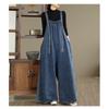 DIMANAF Übergröße Damen Jumpsuits Einfarbig Overalls Lange Hosen Jeans Hosen Vintage Streetwear Locker Lässig