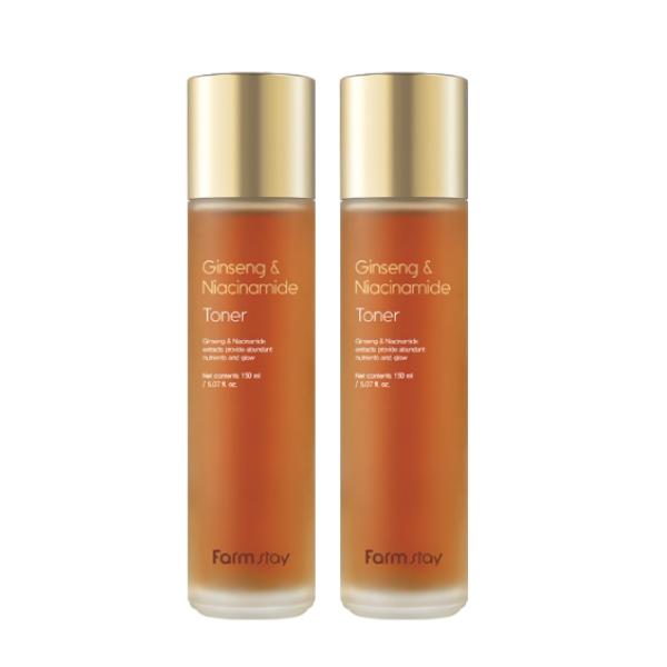 Farm Stay Ginseng & Niacinamide Toner 150ml , Serum 35ml , Emulsion120ml , Cream 55ml (15 Options)