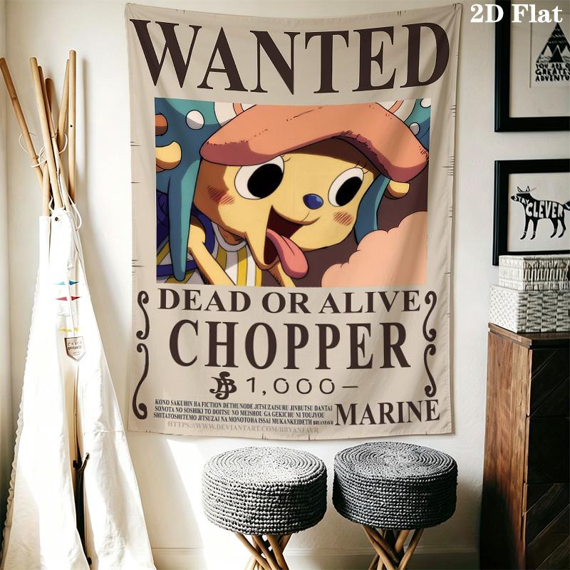 Tony Tony Chopper Nástěnná tapiserie Estetické závěsné dekorace na stěnu Tištěná látková přikrývka Dekorativní tapiserie Pro ložnici Obývací pokoj Domácí dekorace