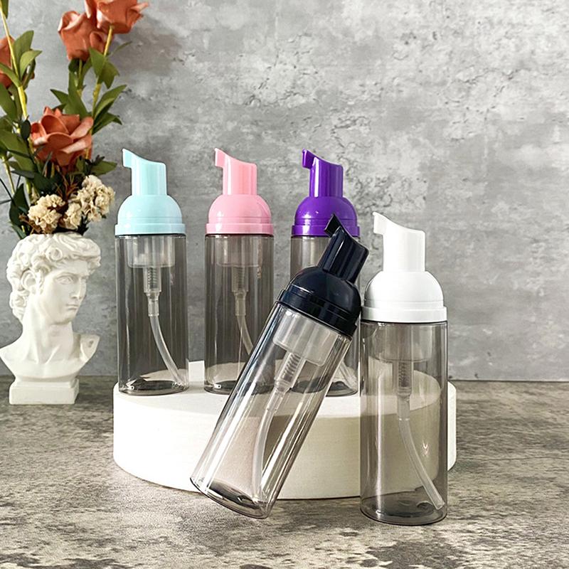 60Ml Foam Dispenser Plastic Pump Bottles Empty Soap Refillable Bottle Travel Cleaning Cosmetics Packaging 60Ml Bottles