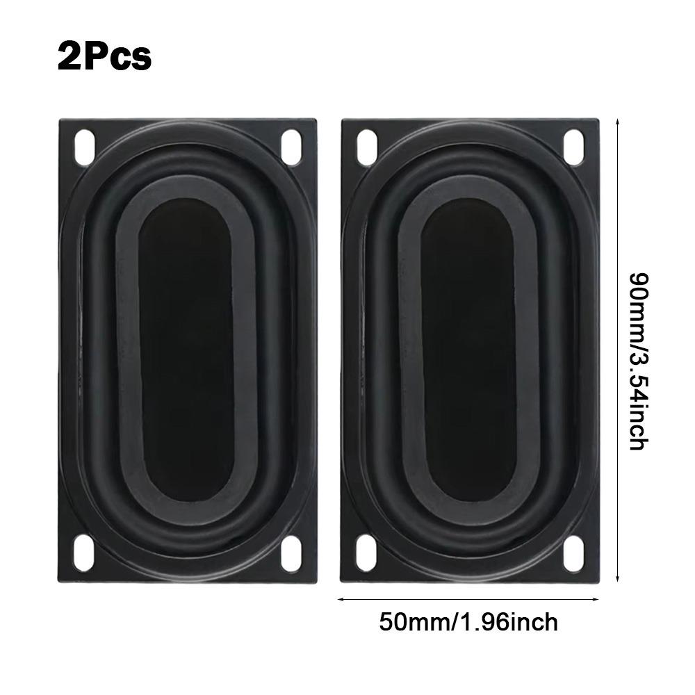 1/2Pcs Rectangular Passive Bass Resonance Plate