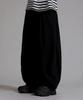 LIKE THE MOST Training Pintuck Balloon Wide Pants_Black