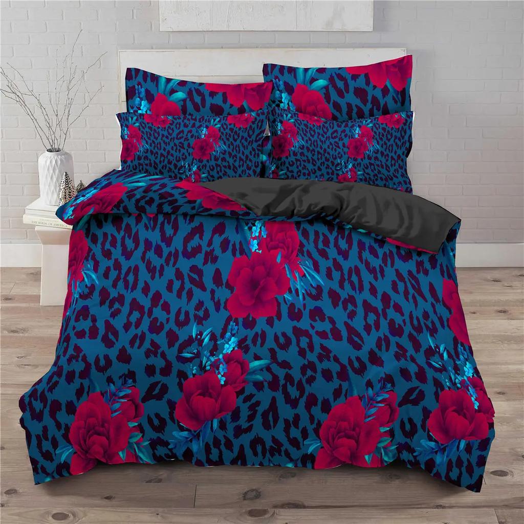 Black And White Milk Pattern Bedding Set Simple Style Soft And Comfortable Duvet Cover Set 3-Piece Children's Duvet Cover Set