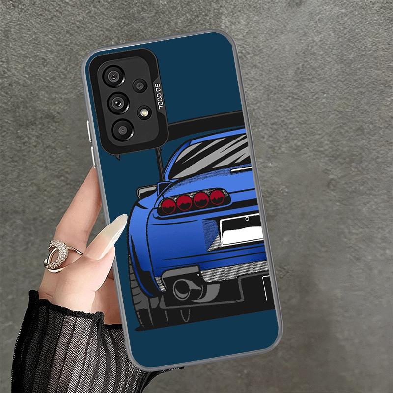 JDM Sportwagen Minimalistisches Design Weiche Handyhülle für Samsung A17 A16 A15 A14 A13 A57 A56 A55 A54 A53 A37 A36 A35 A34 A33 A26 A2