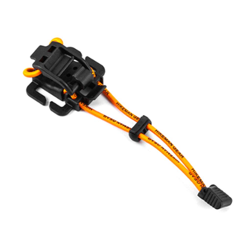 Outdoor Backpack Expansion Buckle Extended Webbing Clip Outdoor Bag Fixed Rope Adjustable Thick Elastic Rope Enduring